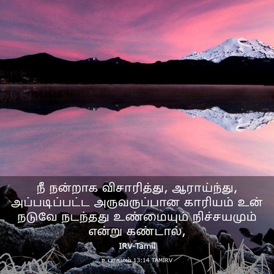 Picture 03 - உபாகமம் 13:14 TAMIRV - நீ நன்றாக - Bible Verse Picture