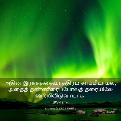 Picture 03 - உபாகமம் 15:23 TAMIRV - அதின் - Bible Verse Picture