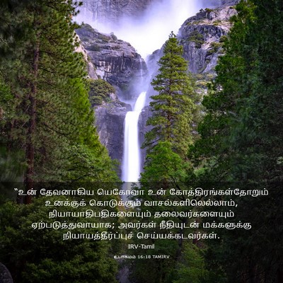 Picture 03 - உபாகமம் 16:18 TAMIRV - “உன் தேவனாகிய - Bible Verse Picture
