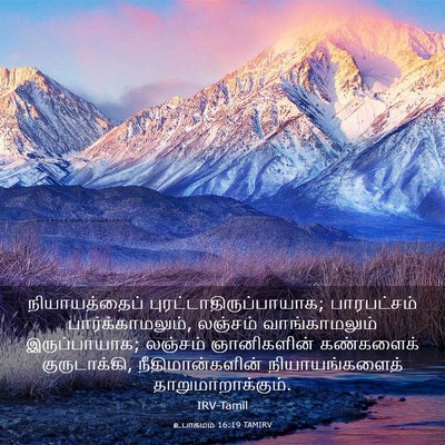 Picture 03 - உபாகமம் 16:19 TAMIRV - நியாயத்தைப் - Bible Verse Picture