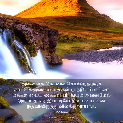 Picture 03 - உபாகமம் 17:7 TAMIRV - அவனைக் கொலை - Bible Verse Picture