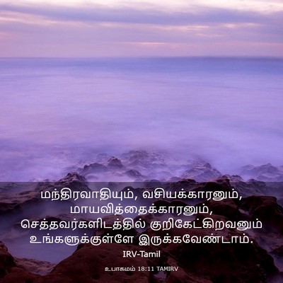 Picture 03 - உபாகமம் 18:11 TAMIRV - மந்திரவாதியும், - Bible Verse Picture