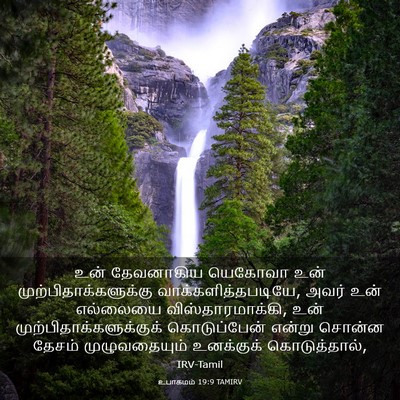 Picture 03 - உபாகமம் 19:9 TAMIRV - உன் தேவனாகிய - Bible Verse Picture