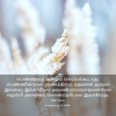 Picture 03 - உபாகமம் 22:26 TAMIRV - பெண்ணுக்கு - Bible Verse Picture