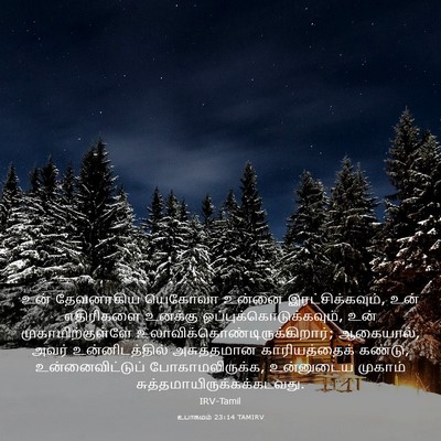 Picture 03 - உபாகமம் 23:14 TAMIRV - உன் தேவனாகிய - Bible Verse Picture
