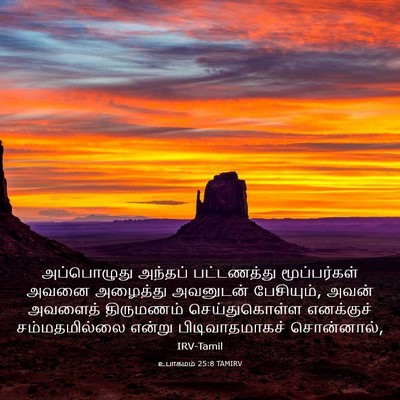 Picture 03 - உபாகமம் 25:8 TAMIRV - அப்பொழுது அந்தப் - Bible Verse Picture