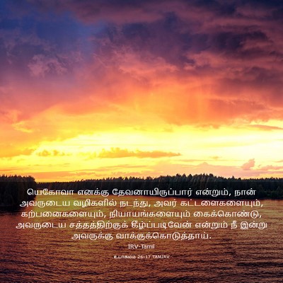 Picture 03 - உபாகமம் 26:17 TAMIRV - யெகோவா எனக்கு - Bible Verse Picture