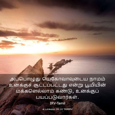 Picture 03 - உபாகமம் 28:10 TAMIRV - அப்பொழுது - Bible Verse Picture