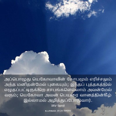 Picture 03 - உபாகமம் 29:20 TAMIRV - அப்பொழுது - Bible Verse Picture