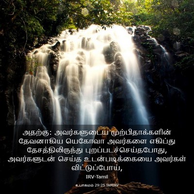 Picture 03 - உபாகமம் 29:25 TAMIRV - அதற்கு: - Bible Verse Picture