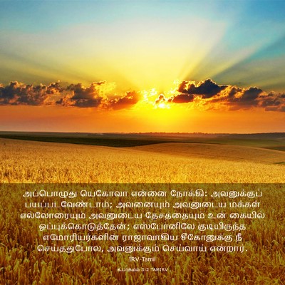 Picture 03 - உபாகமம் 3:2 TAMIRV - அப்பொழுது யெகோவா - Bible Verse Picture