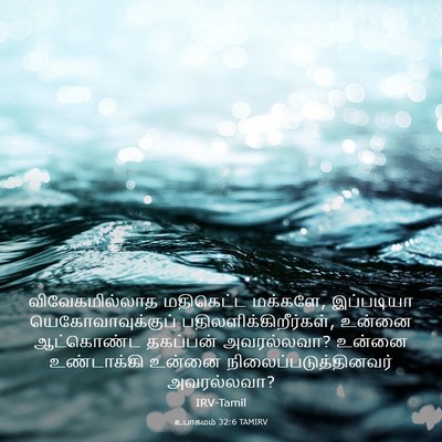 Picture 03 - உபாகமம் 32:6 TAMIRV - விவேகமில்லாத - Bible Verse Picture