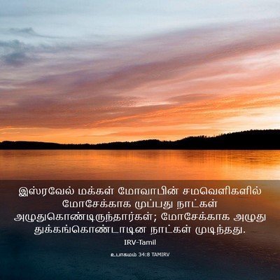 Picture 03 - உபாகமம் 34:8 TAMIRV - இஸ்ரவேல் மக்கள் - Bible Verse Picture