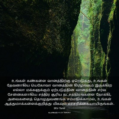 Picture 03 - உபாகமம் 4:19 TAMIRV - உங்கள் கண்களை - Bible Verse Picture