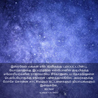 Picture 03 - உபாகமம் 4:45 TAMIRV - இஸ்ரவேல் மக்கள் - Bible Verse Picture