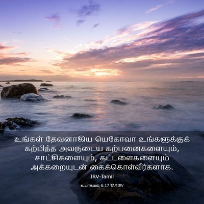 Picture 03 - உபாகமம் 6:17 TAMIRV - உங்கள் தேவனாகிய - Bible Verse Picture
