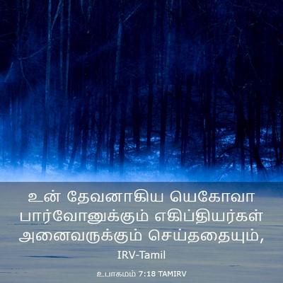 Picture 03 - உபாகமம் 7:18 TAMIRV - உன் தேவனாகிய - Bible Verse Picture