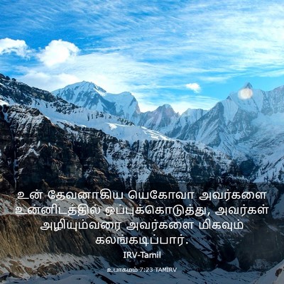 Picture 03 - உபாகமம் 7:23 TAMIRV - உன் தேவனாகிய - Bible Verse Picture