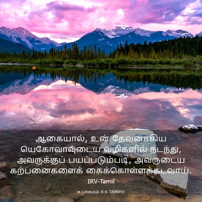 Picture 03 - உபாகமம் 8:6 TAMIRV - ஆகையால், உன் - Bible Verse Picture