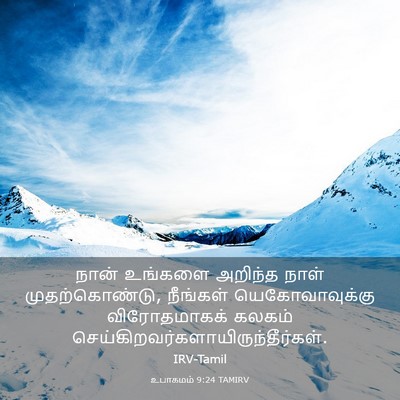 Picture 03 - உபாகமம் 9:24 TAMIRV - நான் உங்களை - Bible Verse Picture