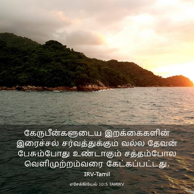 Picture 03 - எசேக்கியேல் 10:5 TAMIRV - கேருபீன்களுடைய - Bible Verse Picture