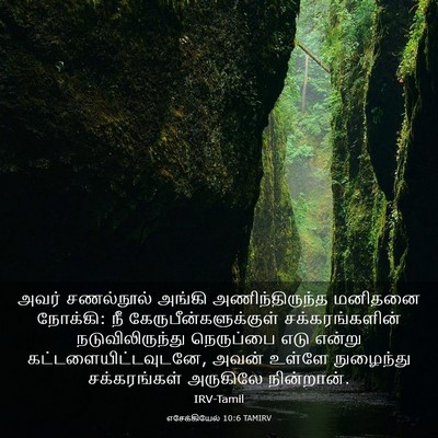 Picture 03 - எசேக்கியேல் 10:6 TAMIRV - அவர் சணல்நூல் - Bible Verse Picture