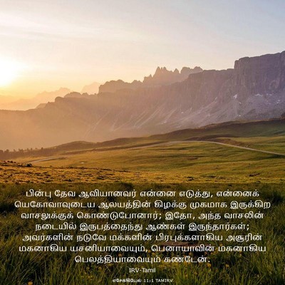 Picture 03 - எசேக்கியேல் 11:1 TAMIRV - பின்பு தேவ - Bible Verse Picture