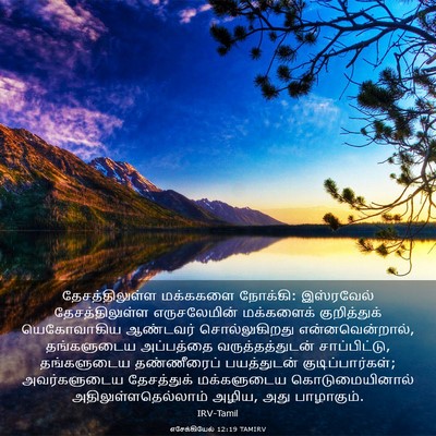 Picture 03 - எசேக்கியேல் 12:19 TAMIRV - தேசத்திலுள்ள - Bible Verse Picture