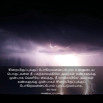 Picture 03 - எசேக்கியேல் 12:4 TAMIRV -  - Bible Verse Picture