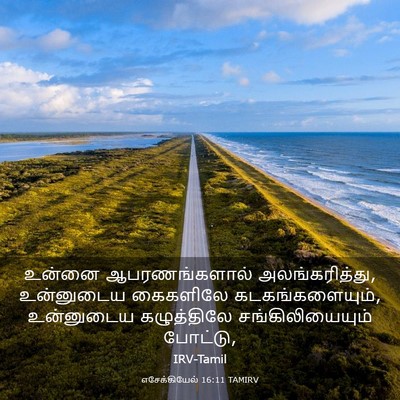 Picture 03 - எசேக்கியேல் 16:11 TAMIRV - உன்னை ஆபரணங்களால் - Bible Verse Picture