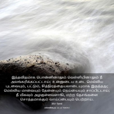 Picture 03 - எசேக்கியேல் 16:13 TAMIRV - இந்தவிதமாக - Bible Verse Picture