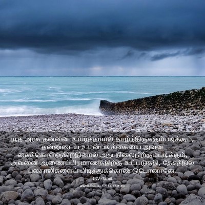 Picture 03 - எசேக்கியேல் 17:14 TAMIRV - யூத அரசு தன்னை - Bible Verse Picture