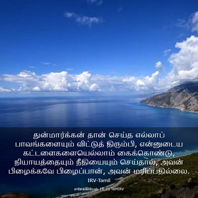 Picture 03 - எசேக்கியேல் 18:21 TAMIRV - துன்மார்க்கன் - Bible Verse Picture