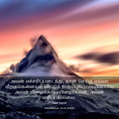 Picture 03 - எசேக்கியேல் 18:28 TAMIRV - அவன் - Bible Verse Picture