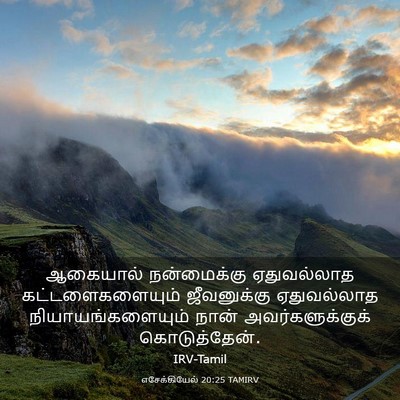 Picture 03 - எசேக்கியேல் 20:25 TAMIRV - ஆகையால் நன்மைக்கு - Bible Verse Picture