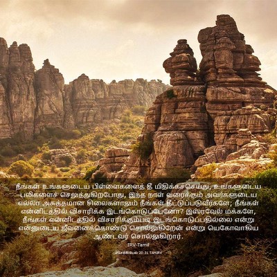 Picture 03 - எசேக்கியேல் 20:31 TAMIRV - நீங்கள் உங்களுடைய - Bible Verse Picture