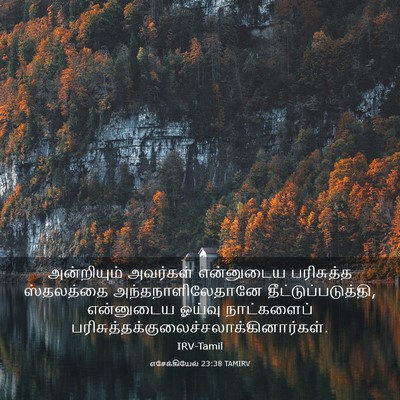Picture 03 - எசேக்கியேல் 23:38 TAMIRV - அன்றியும் அவர்கள் - Bible Verse Picture