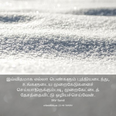 Picture 03 - எசேக்கியேல் 23:48 TAMIRV - இவ்விதமாக எல்லா - Bible Verse Picture