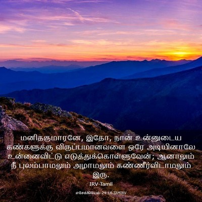 Picture 03 - எசேக்கியேல் 24:16 TAMIRV - மனிதகுமாரனே, இதோ, - Bible Verse Picture