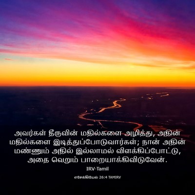 Picture 03 - எசேக்கியேல் 26:4 TAMIRV - அவர்கள் தீருவின் - Bible Verse Picture