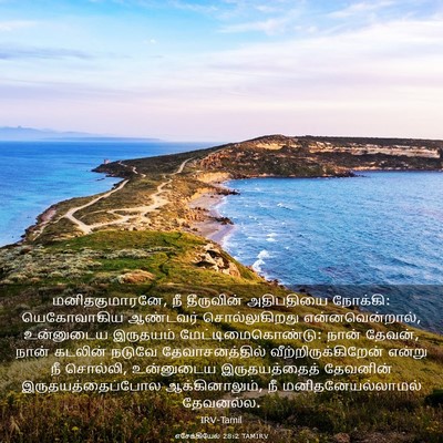 Picture 03 - எசேக்கியேல் 28:2 TAMIRV - மனிதகுமாரனே, நீ - Bible Verse Picture