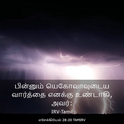 Picture 03 - எசேக்கியேல் 28:20 TAMIRV - பின்னும் - Bible Verse Picture