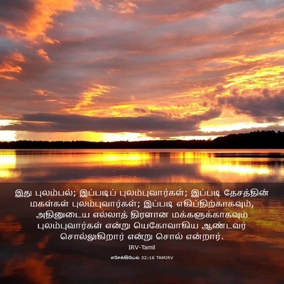 Picture 03 - எசேக்கியேல் 32:16 TAMIRV - இது புலம்பல்; - Bible Verse Picture