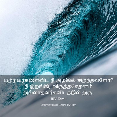 Picture 03 - எசேக்கியேல் 32:19 TAMIRV - மற்றவர்களைவிட நீ - Bible Verse Picture