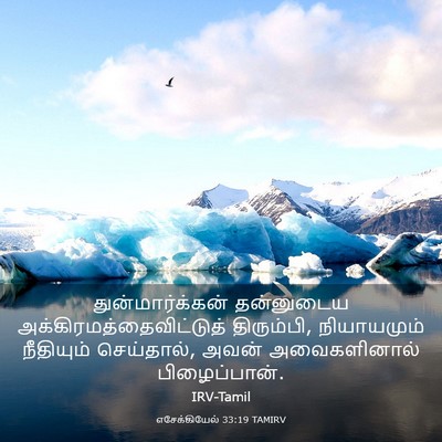 Picture 03 - எசேக்கியேல் 33:19 TAMIRV - துன்மார்க்கன் - Bible Verse Picture