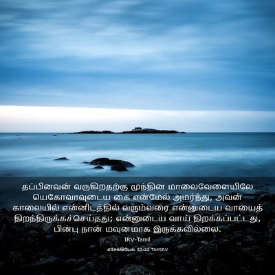 Picture 03 - எசேக்கியேல் 33:22 TAMIRV - தப்பினவன் - Bible Verse Picture
