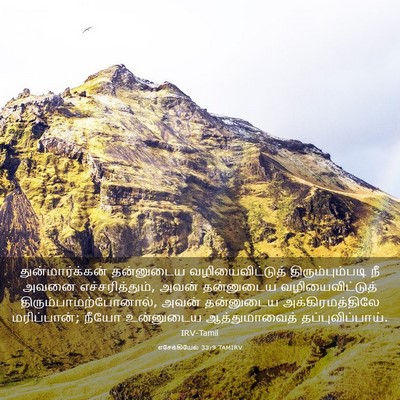 Picture 03 - எசேக்கியேல் 33:9 TAMIRV - துன்மார்க்கன் - Bible Verse Picture