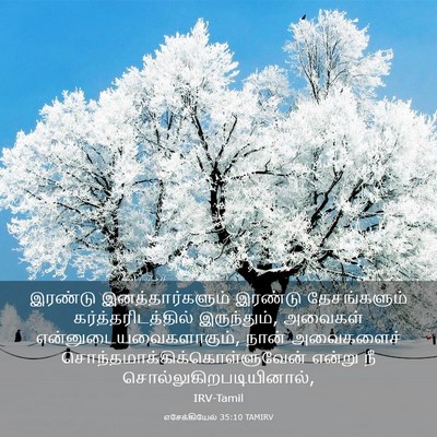 Picture 03 - எசேக்கியேல் 35:10 TAMIRV - இரண்டு - Bible Verse Picture
