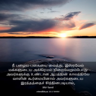 Picture 03 - எசேக்கியேல் 35:5 TAMIRV - நீ பழைய பகையை - Bible Verse Picture