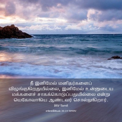 Picture 03 - எசேக்கியேல் 36:14 TAMIRV - நீ இனிமேல் - Bible Verse Picture